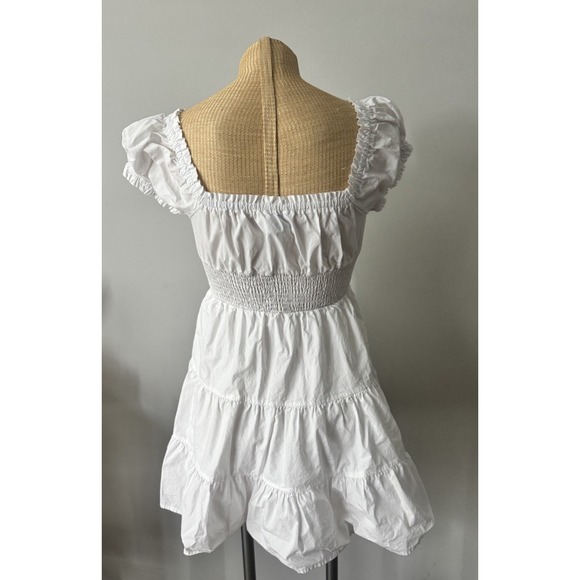 Princess Polly white sundress Skort mini dress size US 2 UK 6 Bachelorette Grad - Picture 3 of 5